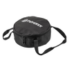 Round black ripstop transport bag with zipper and adjustable shoulder strap, featuring white Petromax logo, designed for outdoor camping use in Farm, Garden & Tool and Best Sellers collections.