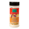 Clear plastic shaker bottle of fat-free white cheddar popcorn seasoning with orange and red label, made in USA, featured in Kitchen & Food, Snacks and Sweets, Popcorn collections.
