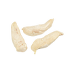 Three light beige freeze-dried chicken tenders with a dry texture, representing long-lasting food ideal for Kitchen & Food, Freeze Dried, USA Made, and Best Sellers collections.