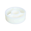 White spool-shaped component made in USA, designed for use in water pumps and deep well pump parts, featured in best sellers and promo eligible appliance collections.