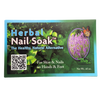 Box of herbal soak for skin and nails on hands and feet, promoting natural health remedies; made in USA and featured in Health & Wellness and Best Sellers collections.