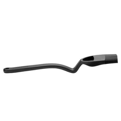 Brizzle basting brush in black with ergonomic angled handle and flexible head featuring multiple holes to control liquid release, ideal for Kitchen & Food and Grilling collections.