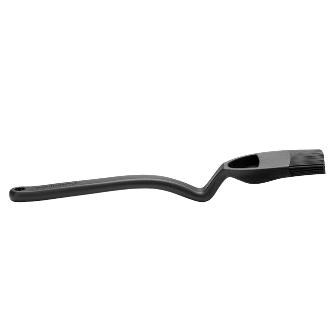 Brizzle basting brush in black with ergonomic angled handle and flexible head featuring multiple holes to control liquid release, ideal for Kitchen & Food and Grilling collections.