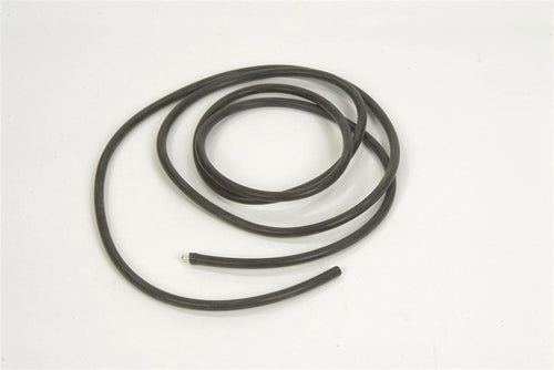 Round black rubber belt measuring 1/4 inch outer diameter and 66 inches long, designed for use with most sewing machines, suitable for Sewing and Quilting, Home & Decor, and Best Sellers collections.