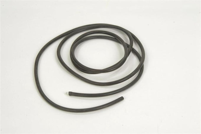 Round black rubber belt measuring 1/4 inch outer diameter and 66 inches long, designed for use with most sewing machines, suitable for Sewing and Quilting, Home & Decor, and Best Sellers collections.