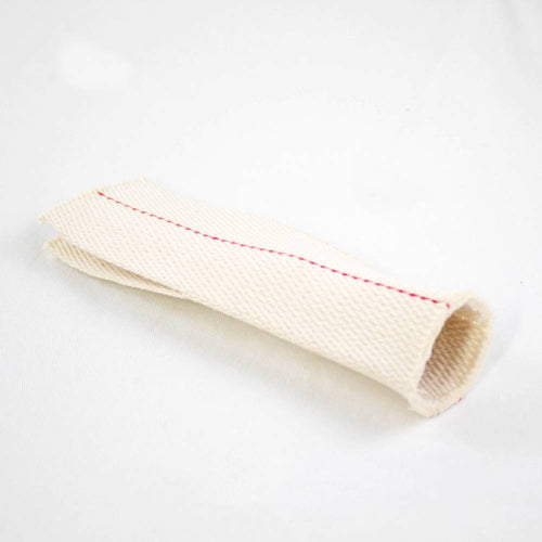 Natural fiber round wick with red stitching, designed for oil lamps with central draft tubes, featured in Lamps & Lighting, Parts and Accessories, Wicks and Mantles, and Best Sellers collections.