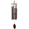 Handcrafted Amish made wind chime with six powder-coated aluminum chimes and poly wood accents, designed for lasting beauty in Home & Decor and Garden Accessories collections.