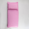 Handcrafted pink miniature bedding set featuring a soft pillow and mattress, designed for dolls, perfect for Amish Made, Children's Toys, and Dolls and Doll Accessories collections.