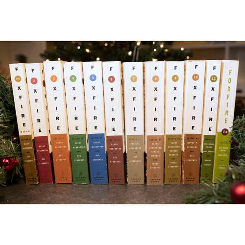 Complete handcrafted set of 12 heritage books showcasing Appalachian traditions and skills, ideal for Toys, Books & Games, Heritage and Lifestyle Books, and Best Sellers collections.