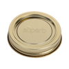 Single gold-tone metal canning jar lid embossed with Superb branding, part of a pack of 12 crafted in USA for food preservation, Kitchen & Food, and Best Sellers collections.