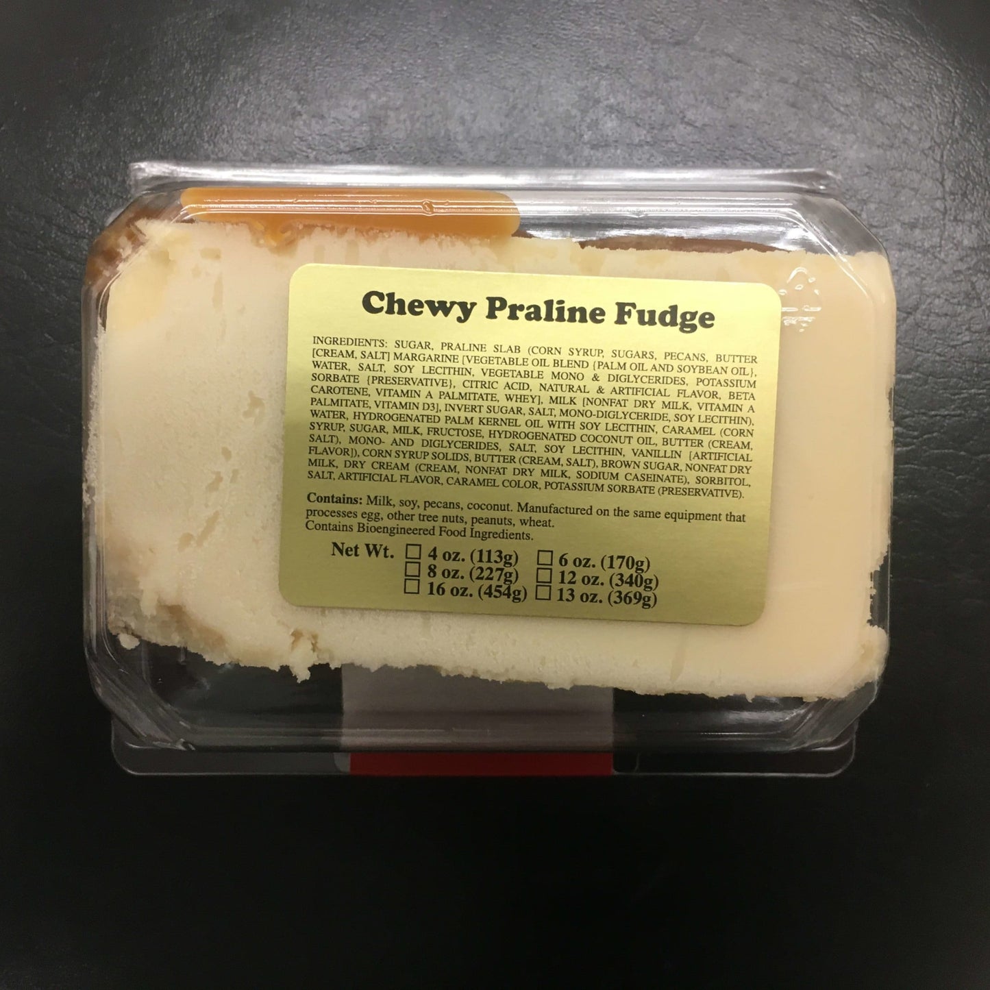 Handcrafted creamy chewy praline fudge with rich buttery flavor, made in the USA, featured in Kitchen & Food, Snacks and Sweets, Best Sellers, and Promo Eligible collections.