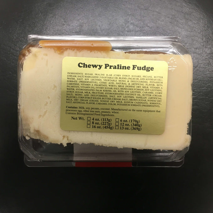 Handcrafted creamy chewy praline fudge with rich buttery flavor, made in the USA, featured in Kitchen & Food, Snacks and Sweets, Best Sellers, and Promo Eligible collections.