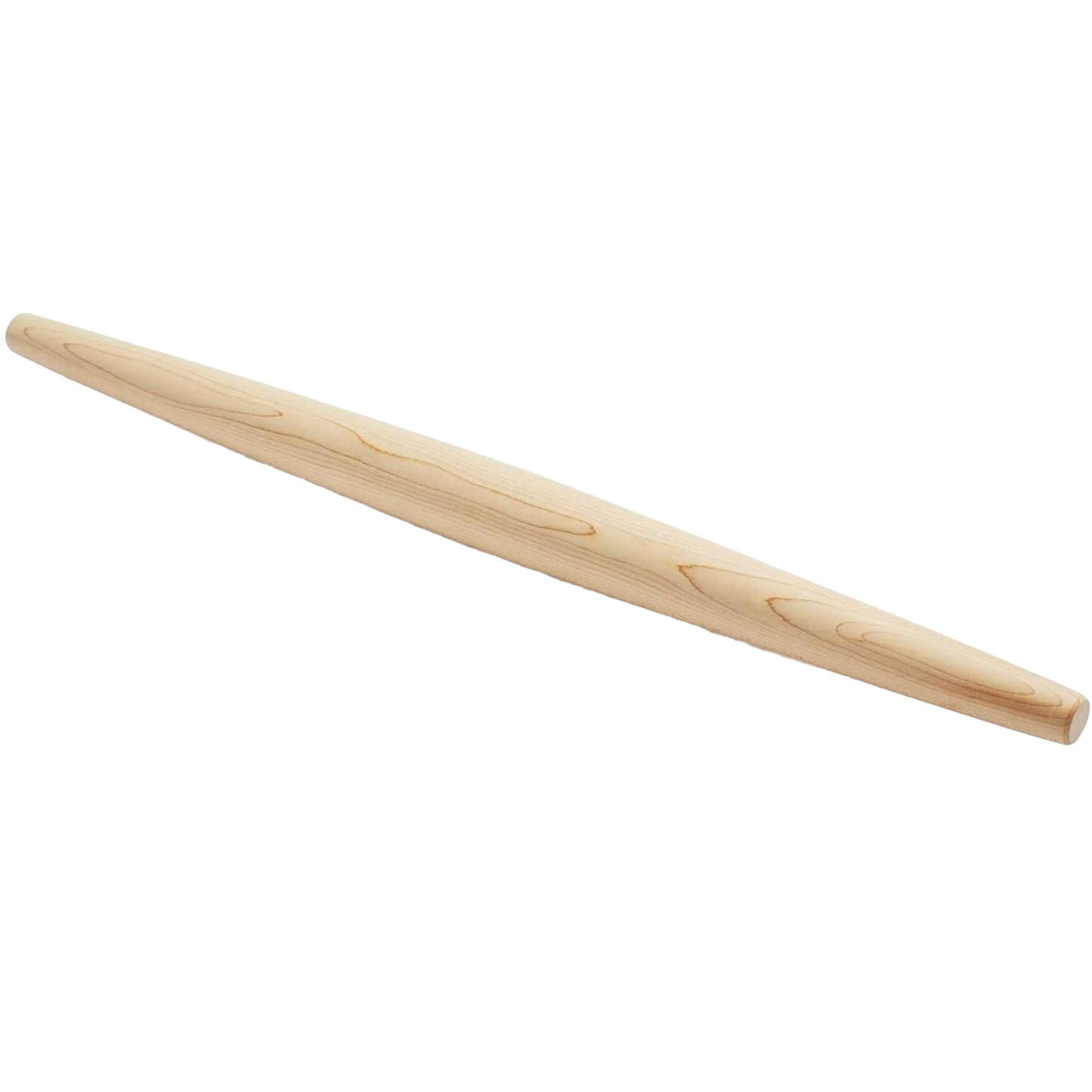 Handcrafted French-style hardwood rolling pin with smooth finish, designed for precise dough control, featured in Kitchen & Food, Cookware, Baking Supplies, USA Made, Best Sellers, and Promo Eligible collections.
