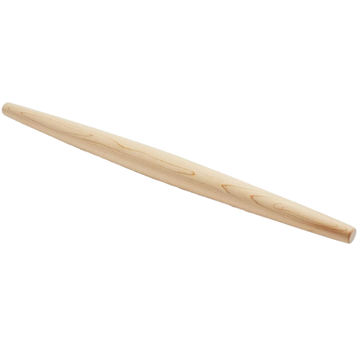 Handcrafted French-style hardwood rolling pin with smooth finish, designed for precise dough control, featured in Kitchen & Food, Cookware, Baking Supplies, USA Made, Best Sellers, and Promo Eligible collections.
