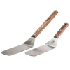 Two flexible spatulas with stainless steel blades and wooden handles, designed for grilling and cooking, ideal for Kitchen & Food, Stoves, Kitchen Gadgets, and Grilling collections.