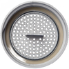 Close-up of a gray perforated mason jar lid insert with a small handle, part of an eco-friendly six-piece zero waste starter set for Home & Decor, Household Helpers, and Best Sellers collections.