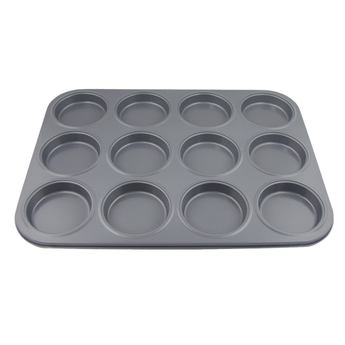 Durable carbon steel 12-cavity pan with non-stick surface for making perfectly shaped whoopie pies, featured in Kitchen & Food, Cookware, Baking Supplies, and Best Sellers collections.
