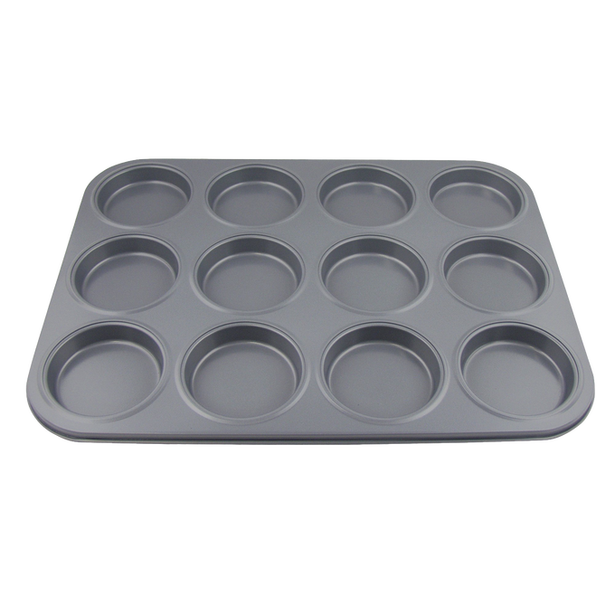 Durable carbon steel 12-cavity pan with non-stick surface for making perfectly shaped whoopie pies, featured in Kitchen & Food, Cookware, Baking Supplies, and Best Sellers collections.