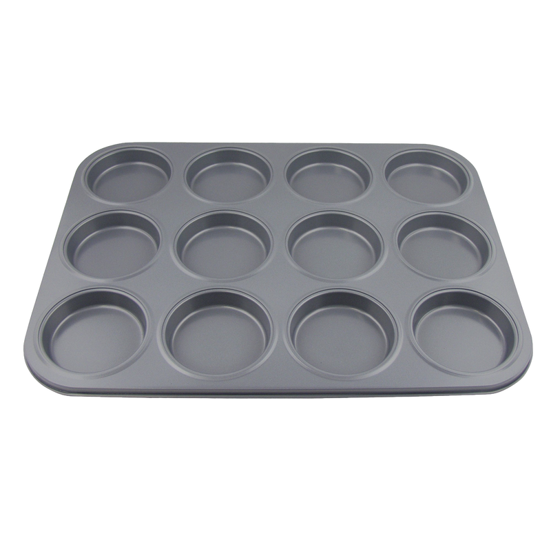 Durable carbon steel 12-cavity pan with non-stick surface for making perfectly shaped whoopie pies, featured in Kitchen & Food, Cookware, Baking Supplies, and Best Sellers collections.