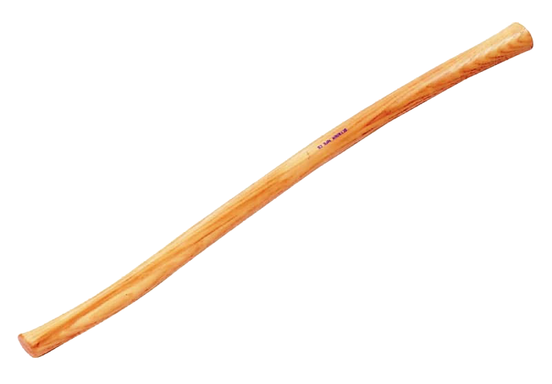 Lacquered hickory replacement handle for European-style grape hoe, handcrafted in USA, designed for Farm, Garden & Tool and Digging and Cultivating collections.