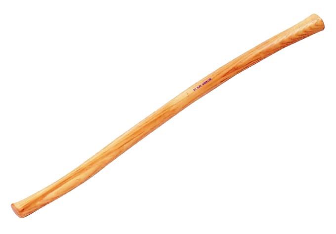 Lacquered hickory replacement handle for European-style grape hoe, handcrafted in USA, designed for Farm, Garden & Tool and Digging and Cultivating collections.