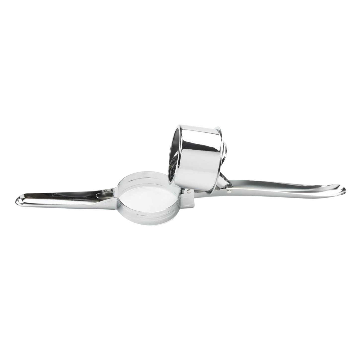 Polished metal potato ricer and fruit press with sturdy handles, designed to make food preparation easier, featured in Kitchen & Food, Kitchen Gadgets, and Best Sellers collections.