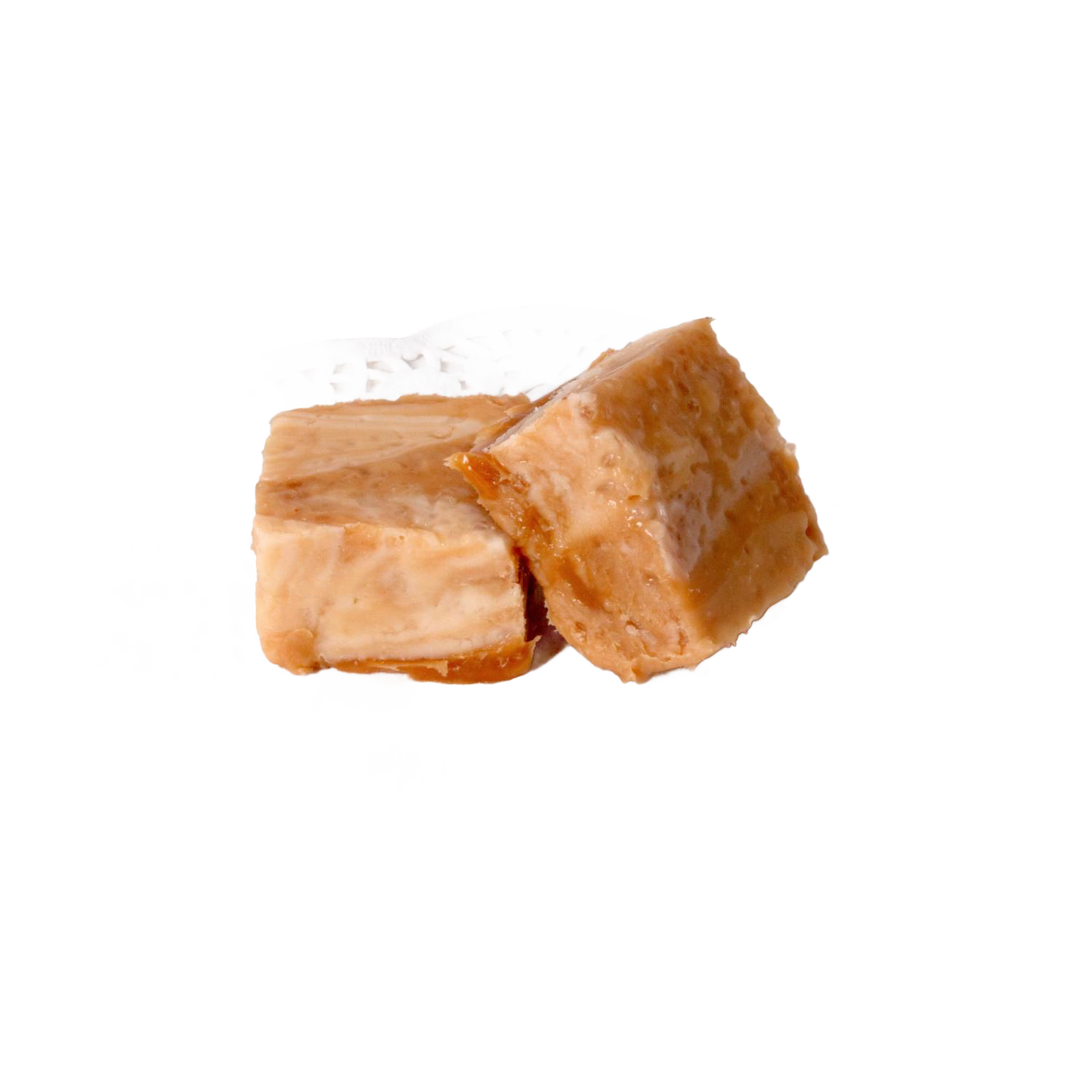 Two pieces of creamy, handmade fudge with a rich, buttery texture, perfect for Kitchen & Food, Snacks and Sweets, Best Sellers, and Promo Eligible collections.