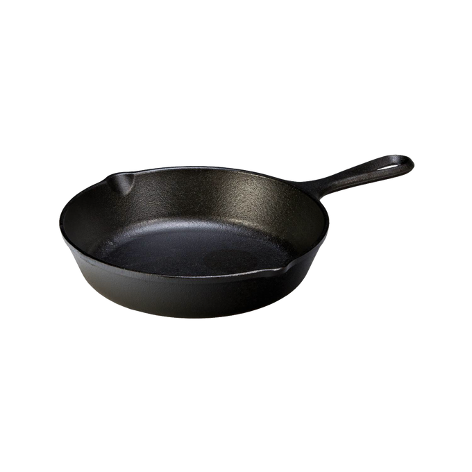 Handcrafted Lodge Classic Cast Iron Skillet featuring a pre-seasoned surface with natural vegetable oil for unrivaled heat retention and durability in Kitchen & Food, Cookware, Cast Iron, Best Sellers, and Promo Eligible collections.