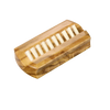 Compact beechwood nail cleaner with firm light bristles, handcrafted for effective nail hygiene on the go, featured in Health & Wellness, Grooming, and Best Sellers collections.