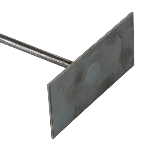 Metal soot scraper with a rectangular blade and long handle designed for cleaning wood stoves, part of Best Sellers and Hearth Accessories collections.