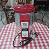 Stainless steel home milk pasteurizer with red top and front panel, designed for safe low-temperature pasteurization, featured in Farm, Garden & Tool and Animal Care collections.