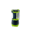 Compact black and green LED lantern with a metal hanging handle, designed for camping, emergency supplies, battery-powered lighting, and outdoor use in best sellers and promo collections.