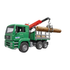 Bruder Toys MAN Timber Truck with Loading Crane & 3 Logs