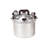 Heavy-duty aluminum pressure canner with secure locking lid, pressure gauge, and valve, designed for safe home food preservation, featured in Kitchen & Food and Canning collections.