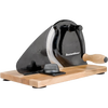 Manual bread slicer with easy hand crank and wooden handle, featuring a high-quality stainless steel circular blade mounted on a sturdy wooden base, ideal for Kitchen & Food, Choppers and Cutters, Best Sellers, and Bread Making Supplies collections.