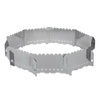 Stainless steel windbreak designed to protect outdoor fire bowls and Dutch ovens from wind, ideal for Farm, Garden & Tool, Camping, Best Sellers, and Promo Eligible collections.
