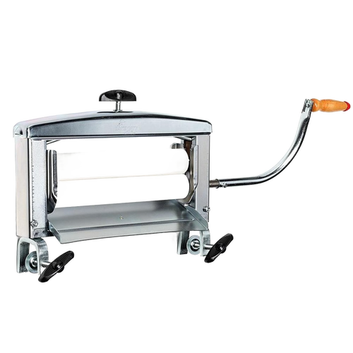 Handcrafted manual clothes wringer with wooden handle and durable metal frame, designed for gentle fabric water removal, featured in Home & Decor, Laundry Supplies, and USA Made collections.