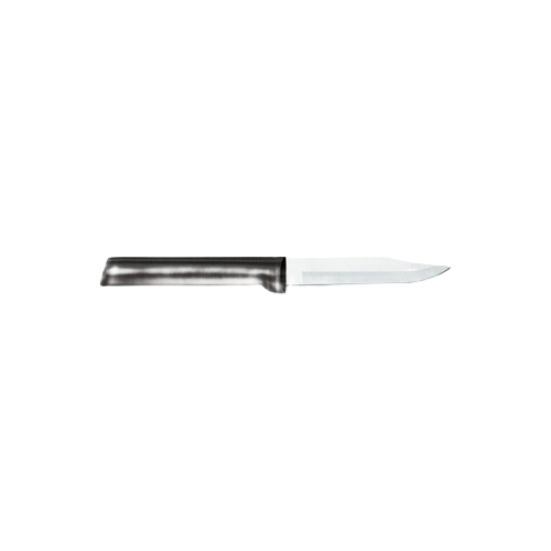 Hand-sharpened paring knife with black handle and sharp stainless steel blade, crafted in USA for precise slicing and seeding, ideal for Kitchen & Food and Best Sellers collections.