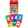 Brightly colored Canasta card game pack featuring custom cards with point values and special Caliente and Bonus cards, ideal for family fun in Toys, Books & Games, Children's Toys, and Table and Board Games collections.