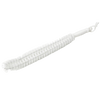 Flexible white bristle brush with a long handle designed for cleaning lower lint dryer traps, handcrafted and made in the USA, ideal for household cleaning and home decor collections.