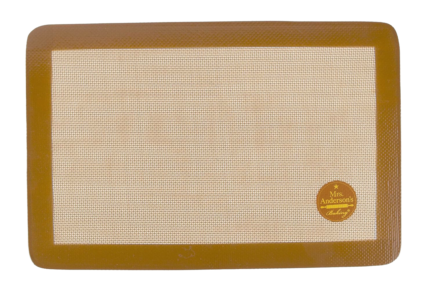 Non-stick silicone baking mat with a woven glass fiber core, designed for jelly roll pans, durable for wide temperature ranges, ideal for Kitchen & Food and Baking Supplies collections.