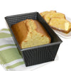 Heavy gauge steel loaf pan with nonstick corrugated surface, designed for baking smaller bread loaves, featured in Kitchen & Food, Cookware, Baking Supplies, and Best Sellers collections.