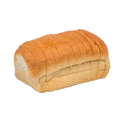 Loaf of artisanal Amish-style bread, freshly baked with soft, thick slices, handcrafted and made in USA, featured in Kitchen & Food, Snacks and Sweets, Best Sellers, and Promo Eligible collections.