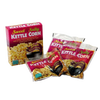 Box and three pouches of sweet and salty kettle corn popping kit with pre-measured ingredients for homemade popcorn, ideal for Kitchen & Food, Popcorn, Best Sellers collections.