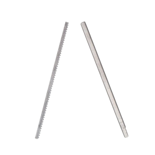 Pair of slender stainless steel rods, one with serrated edges and the other smooth, designed as replacement parts for kitchen jar opening tools in kitchen accessories collections.