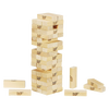 Stacked wooden blocks forming a tower with several loose blocks around it, showcasing a classic skill and strategy tabletop game from the Toys, Games, and Best Sellers collections.