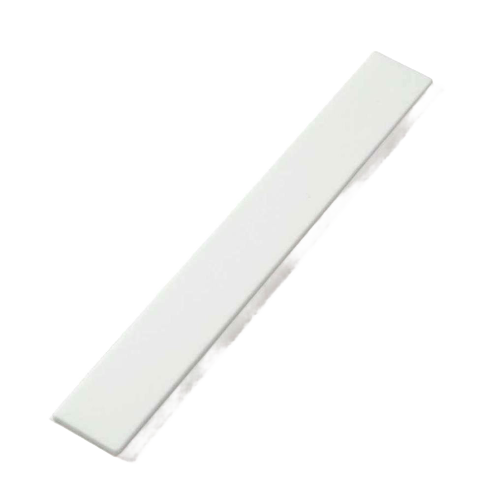White rectangular sharpening stone designed for precision blade honing in kitchen, food prep, and sharpening tool collections.