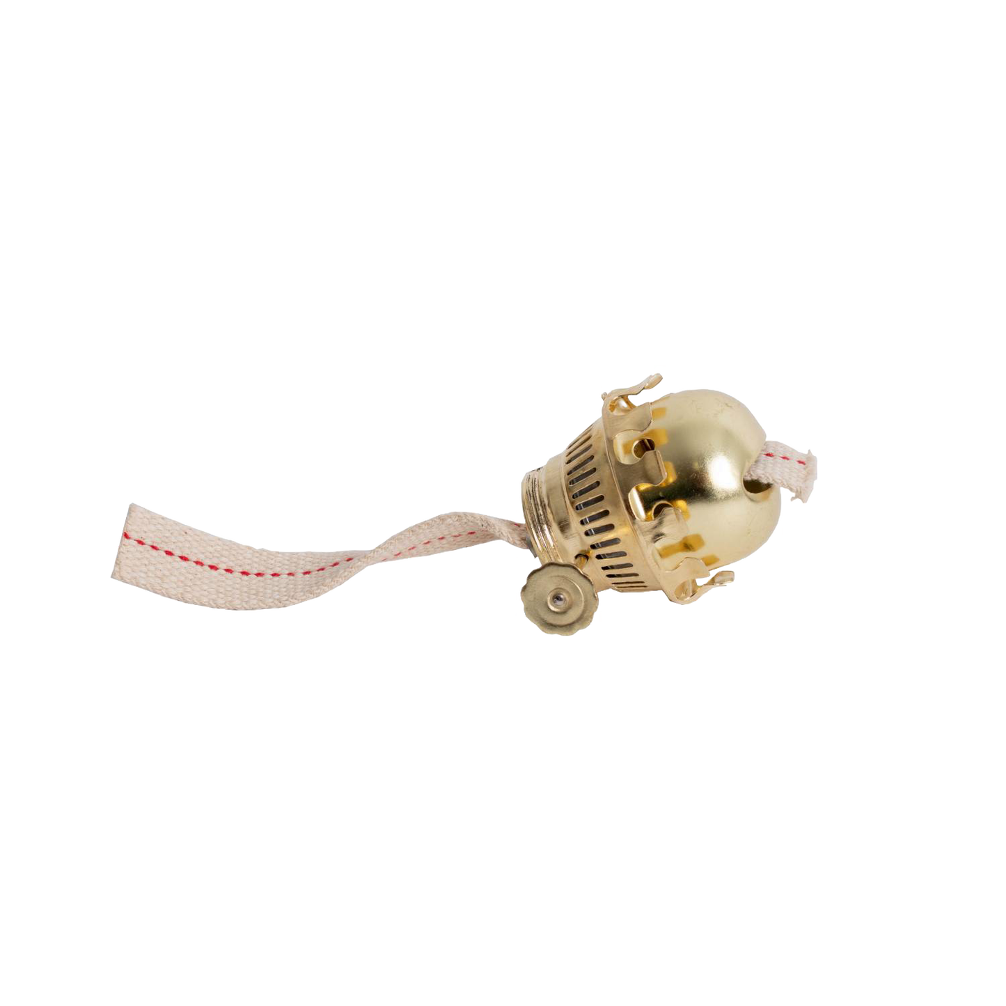 Handcrafted brass burner assembly with wick for vintage-style oil lamps, designed for reliable use in Farm, Garden & Tool, Emergency Supplies, and Best Sellers collections.