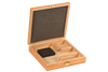 Handcrafted hardwood storage case made in USA with compartments for organizing grain mill parts, ideal for Kitchen & Food, Grain Mills, USA Made, Best Sellers, and Bread Making Supplies collections.