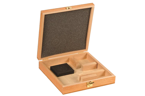 Handcrafted hardwood storage case made in USA with compartments for organizing grain mill parts, ideal for Kitchen & Food, Grain Mills, USA Made, Best Sellers, and Bread Making Supplies collections.